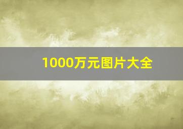 1000万元图片大全