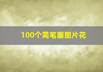 100个简笔画图片花