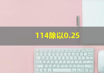 114除以0.25