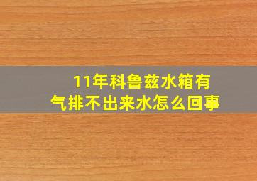 11年科鲁兹水箱有气排不出来水怎么回事