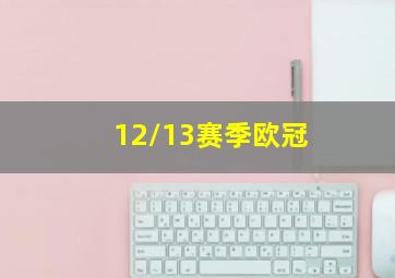 12/13赛季欧冠