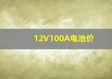 12V100A电池价