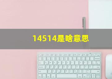 14514是啥意思