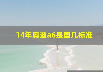 14年奥迪a6是国几标准