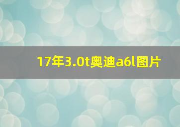 17年3.0t奥迪a6l图片