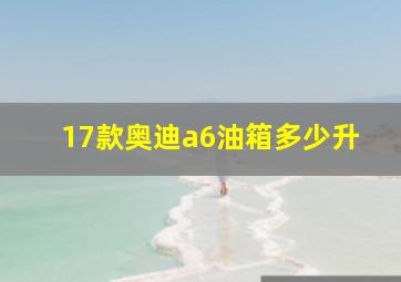 17款奥迪a6油箱多少升