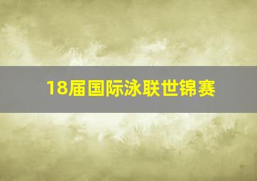 18届国际泳联世锦赛