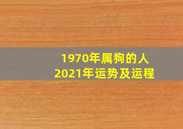 1970年属狗的人2021年运势及运程