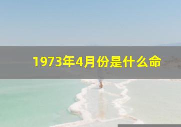 1973年4月份是什么命