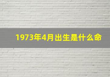 1973年4月出生是什么命