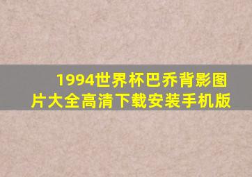 1994世界杯巴乔背影图片大全高清下载安装手机版