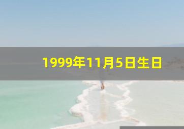 1999年11月5日生日