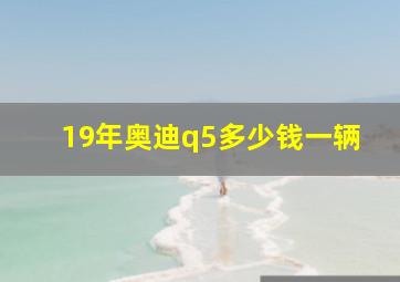 19年奥迪q5多少钱一辆