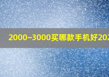 2000~3000买哪款手机好2020年