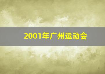 2001年广州运动会