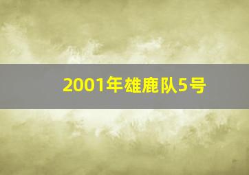 2001年雄鹿队5号