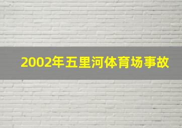 2002年五里河体育场事故