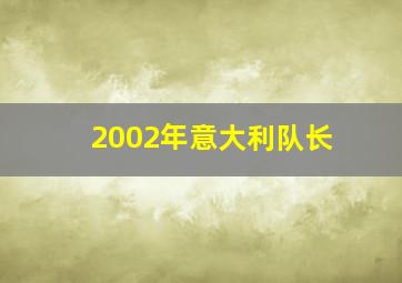 2002年意大利队长