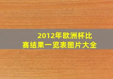 2012年欧洲杯比赛结果一览表图片大全