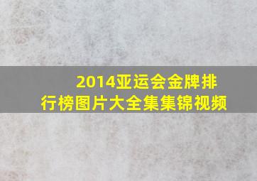 2014亚运会金牌排行榜图片大全集集锦视频