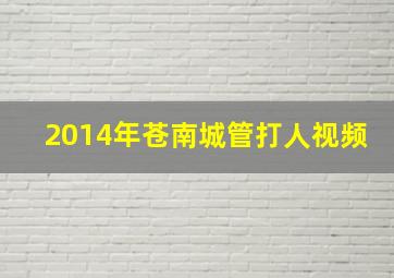 2014年苍南城管打人视频