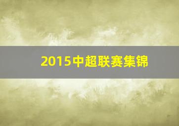 2015中超联赛集锦