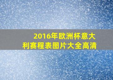 2016年欧洲杯意大利赛程表图片大全高清