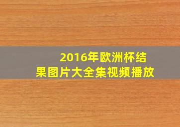 2016年欧洲杯结果图片大全集视频播放