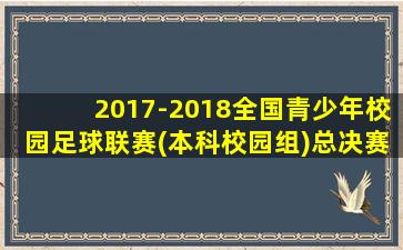 2017-2018全国青少年校园足球联赛(本科校园组)总决赛