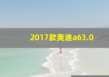 2017款奥迪a63.0