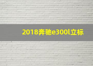 2018奔驰e300l立标