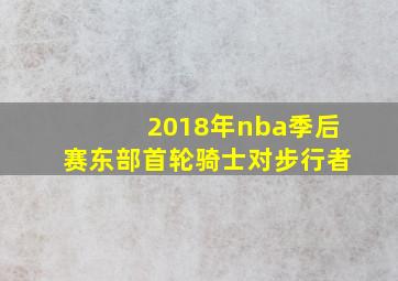 2018年nba季后赛东部首轮骑士对步行者