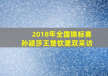 2018年全国锦标赛孙颖莎王楚钦混双采访