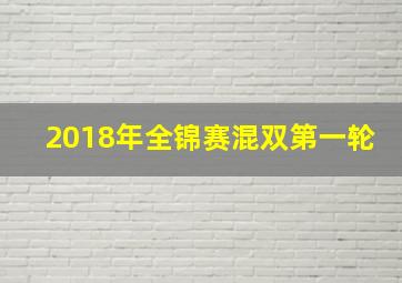 2018年全锦赛混双第一轮