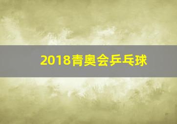 2018青奥会乒乓球