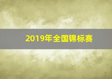 2019年全国锦标赛