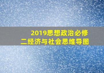 2019思想政治必修二经济与社会思维导图