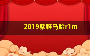 2019款雅马哈r1m