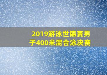 2019游泳世锦赛男子400米混合泳决赛