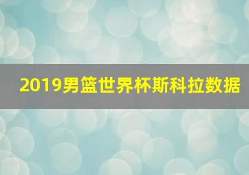 2019男篮世界杯斯科拉数据