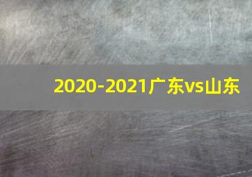 2020-2021广东vs山东