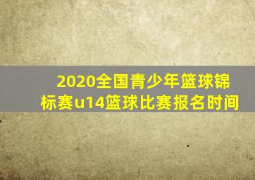 2020全国青少年篮球锦标赛u14篮球比赛报名时间