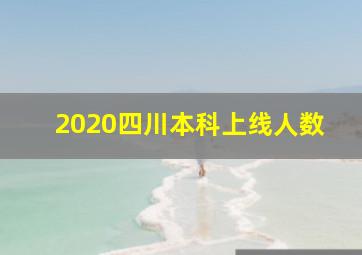 2020四川本科上线人数