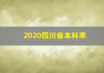 2020四川省本科率