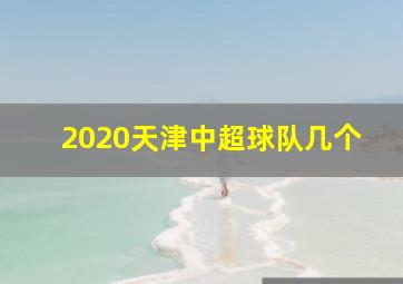 2020天津中超球队几个