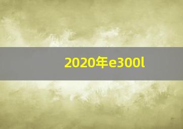 2020年e300l