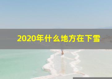 2020年什么地方在下雪