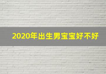 2020年出生男宝宝好不好