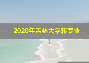 2020年吉林大学转专业