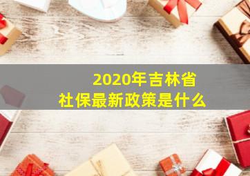 2020年吉林省社保最新政策是什么